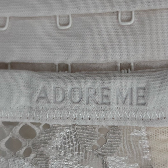 Adore Me | Lace Bralette in Cream and Gray | Size 38B - Picture 5 of 9
